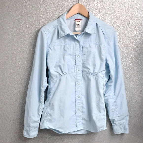 The North Face Baby Blue Blouse/Light Jacket   Size M - Picture 6 of 12